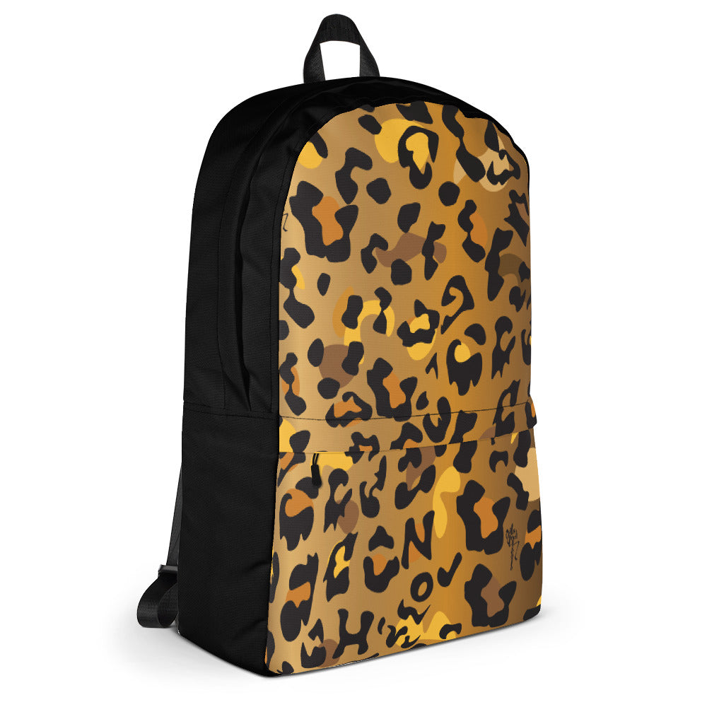 Leopard Print Backpack