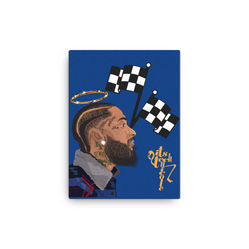 Nipsey Hussle Tribute by @ItsTechnicole Canvas Print