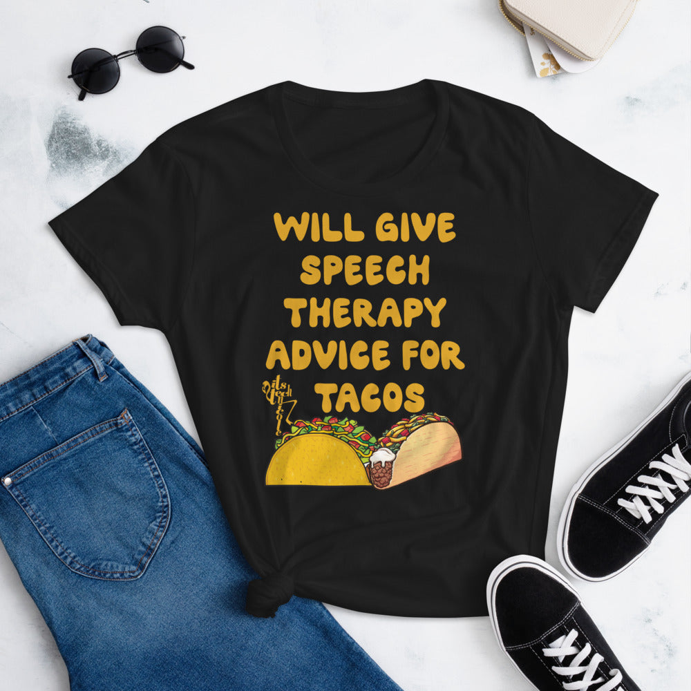 Speech Therapy for Tacos Women's short sleeve t-shirt