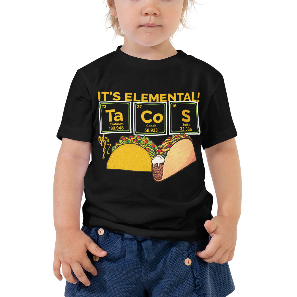 Tacos, It's Elemental Toddler Short Sleeve Tee