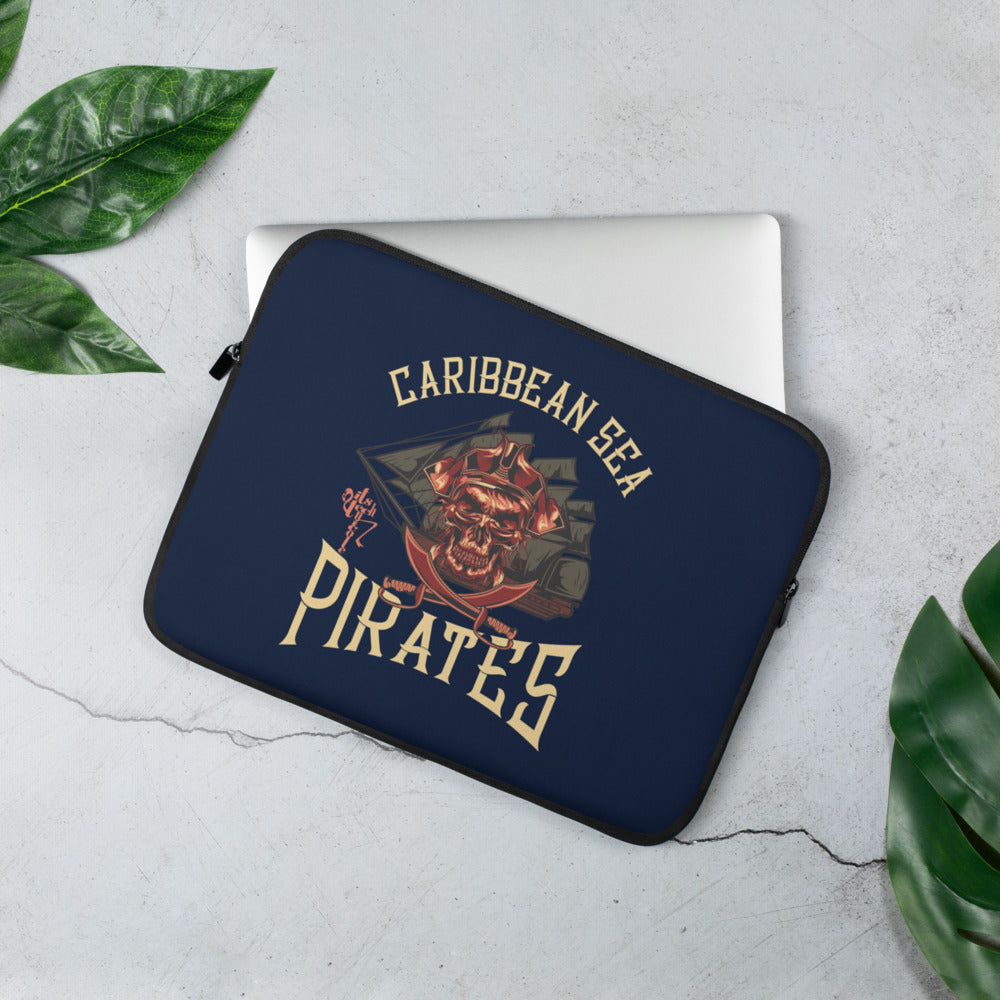 Caribbean Sea Pirates Laptop Sleeve