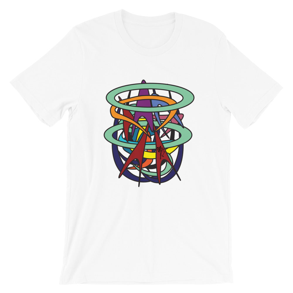 Abstract Short-Sleeve Graphic T-Shirt