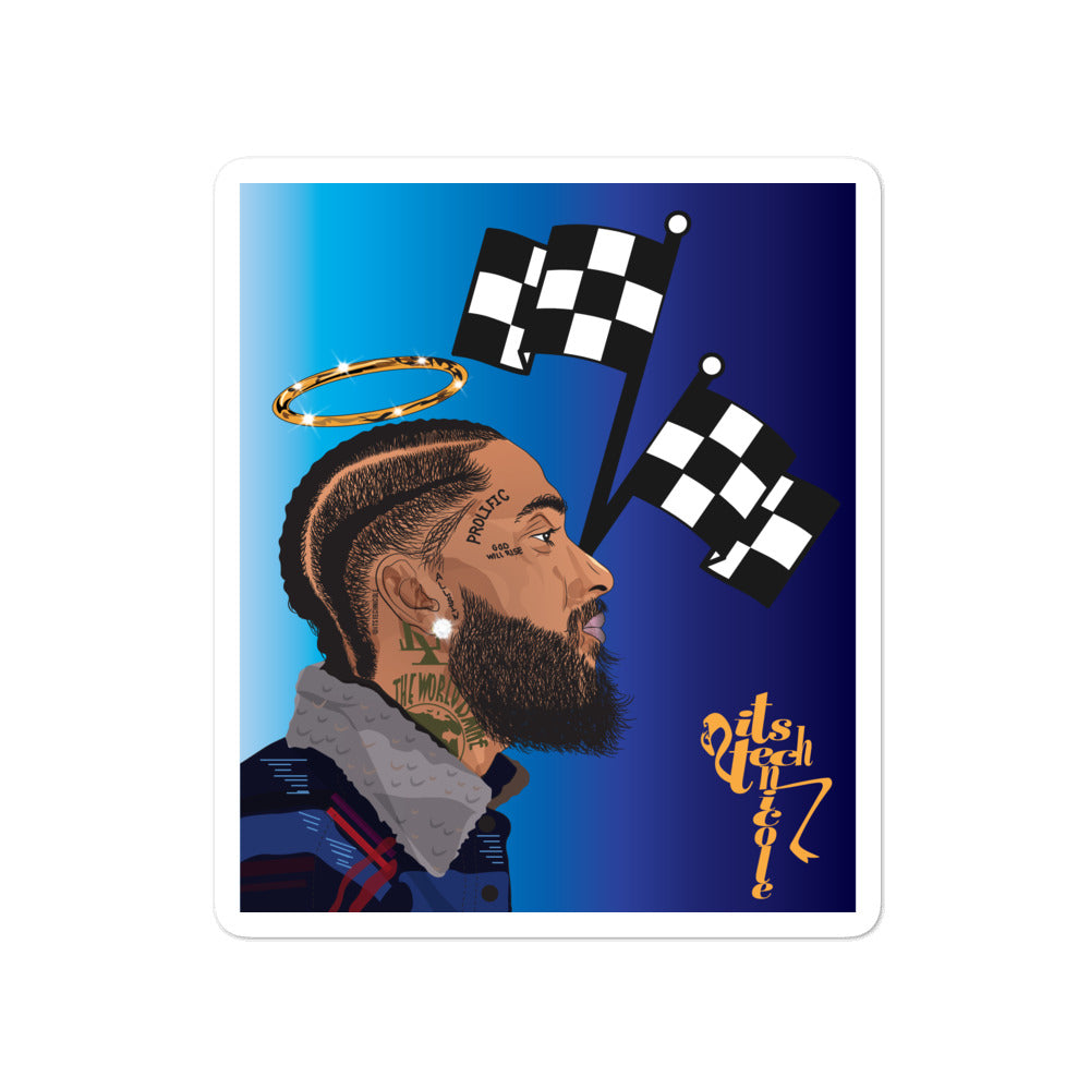 Nipsey Tribute Bubble-free stickers