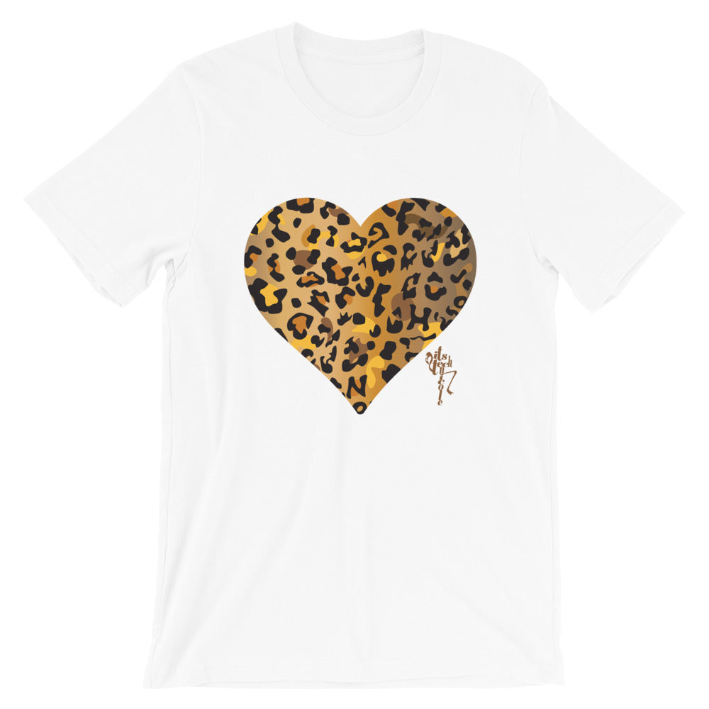 Leopard Heart Short-Sleeve Standard T-Shirt
