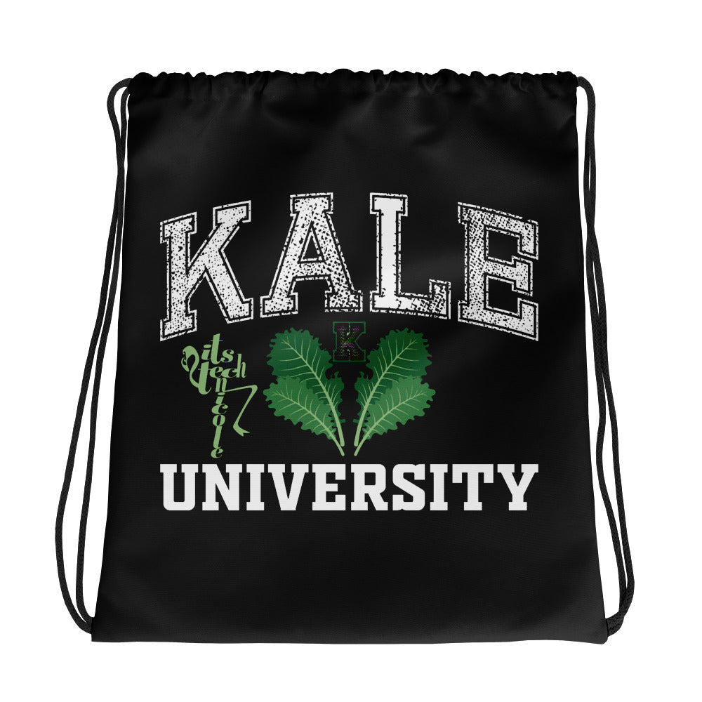 Kale University Drawstring bag