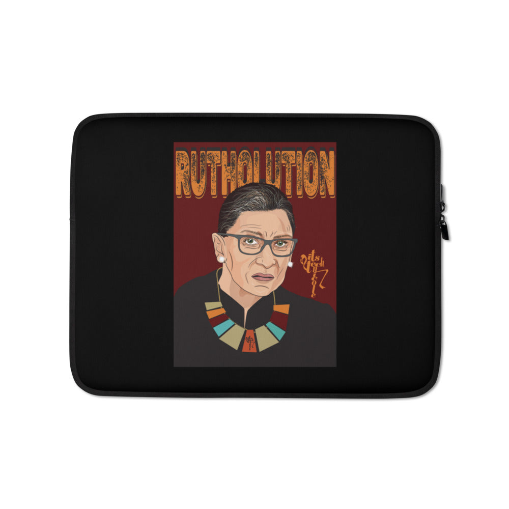 Ruth Bader Ginsburg Tribute Art Laptop Sleeve