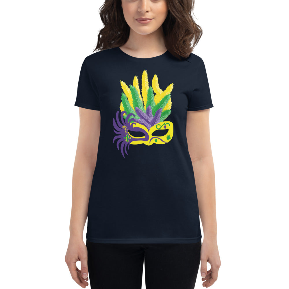 Mardi Gras Mask short sleeve t-shirt