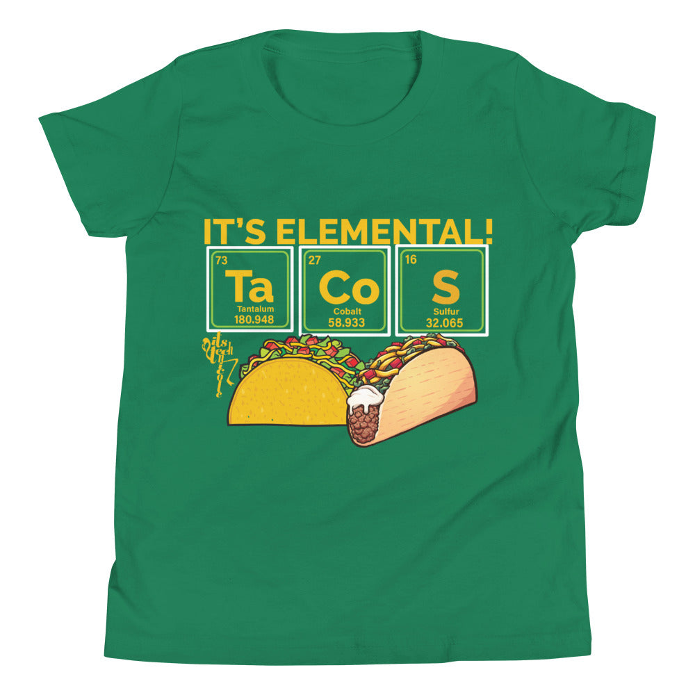 Tacos, It's Elemental Youth Short Sleeve T-Shirt