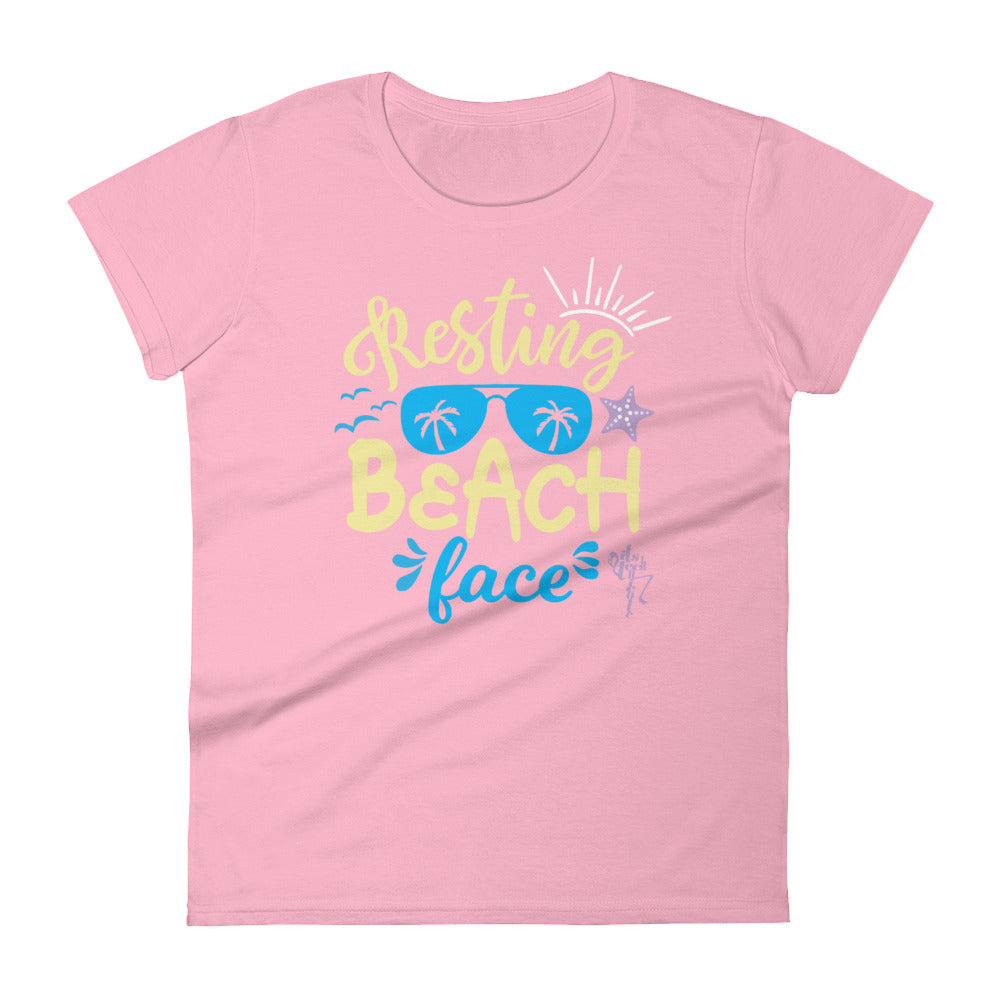 Resting Beach Face Women's short sleeve t-shirt