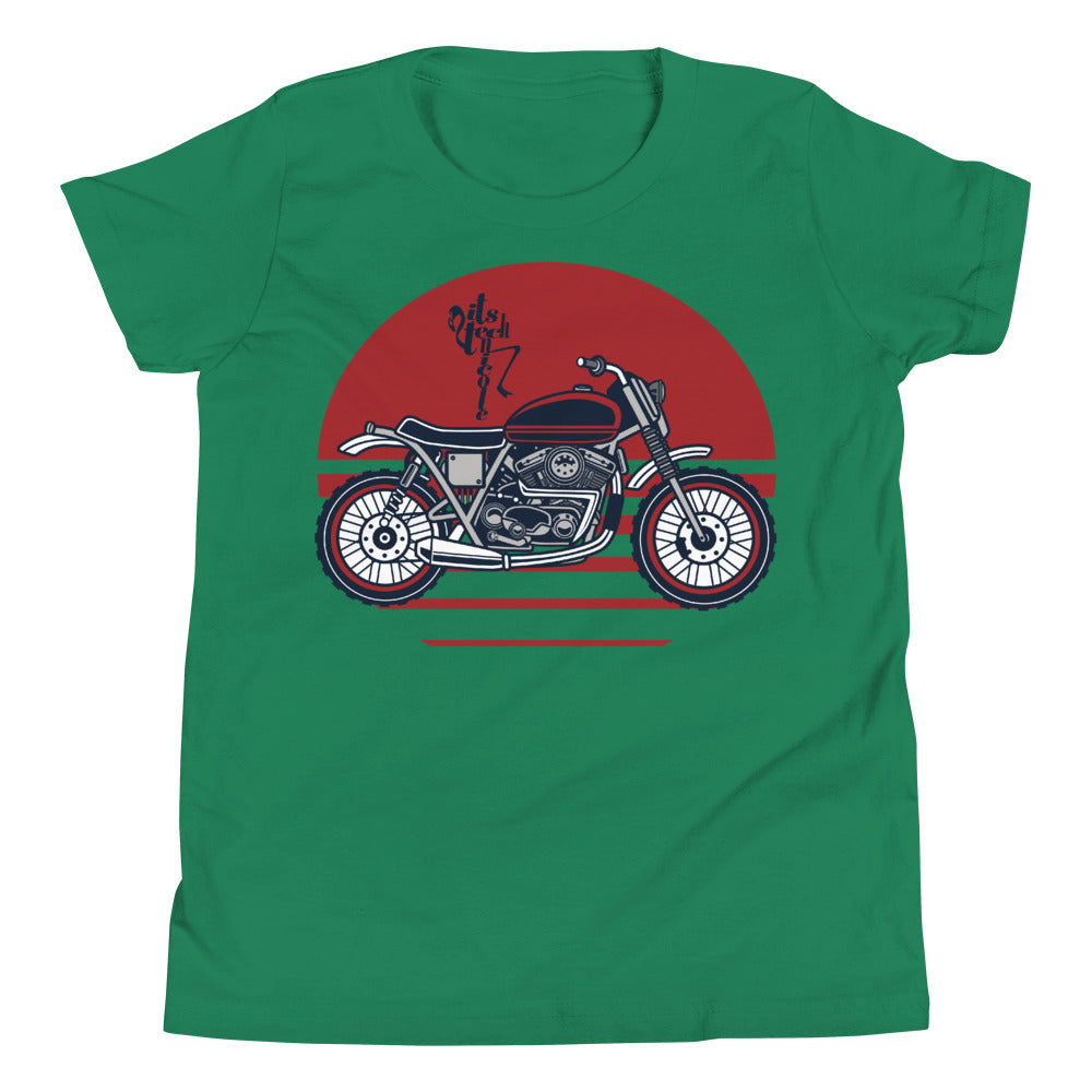Motorcycle (Red) Youth Short Sleeve T-Shirt