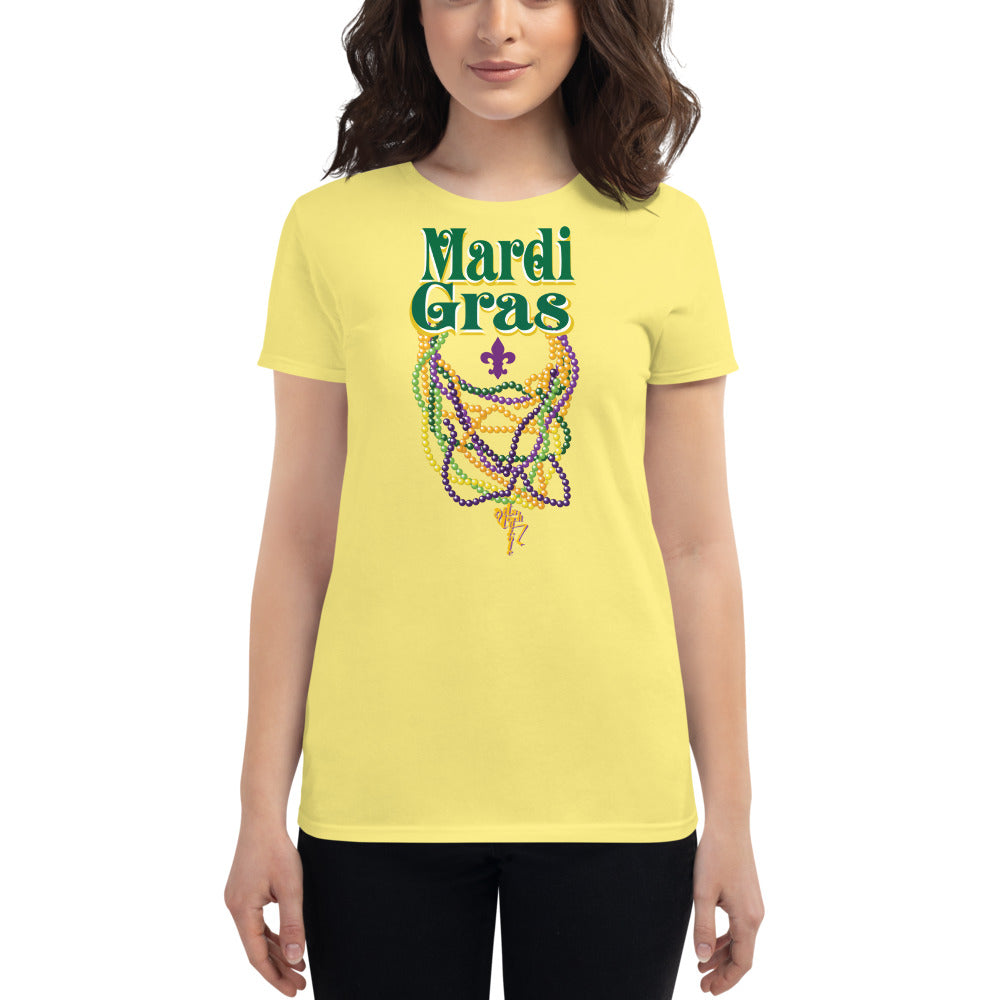 Mardi Gras Beads Women's short sleeve t-shirt