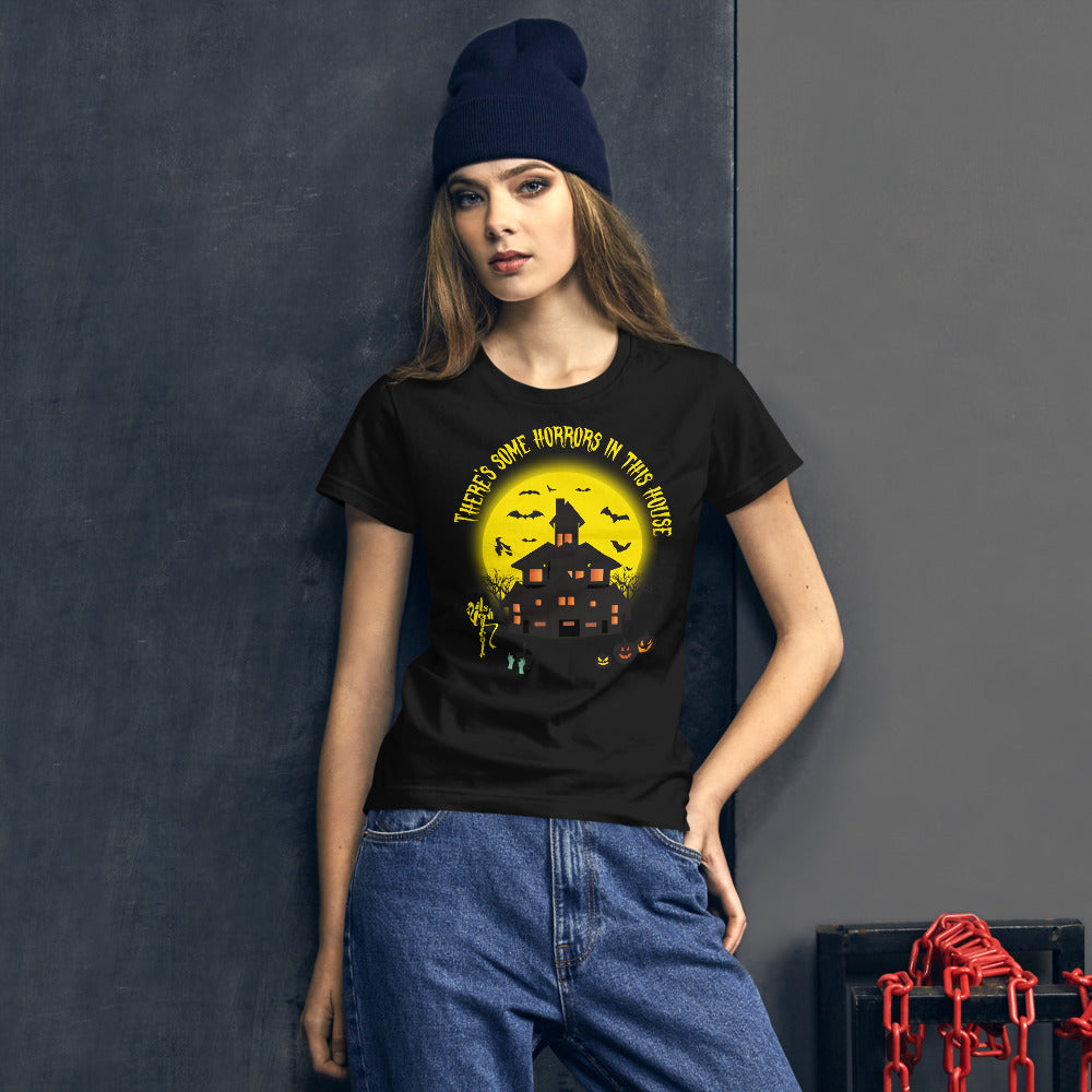 There's Some Horrors in this House....Women's short sleeve t-shirt
