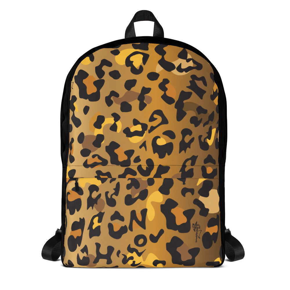 Leopard Print Backpack