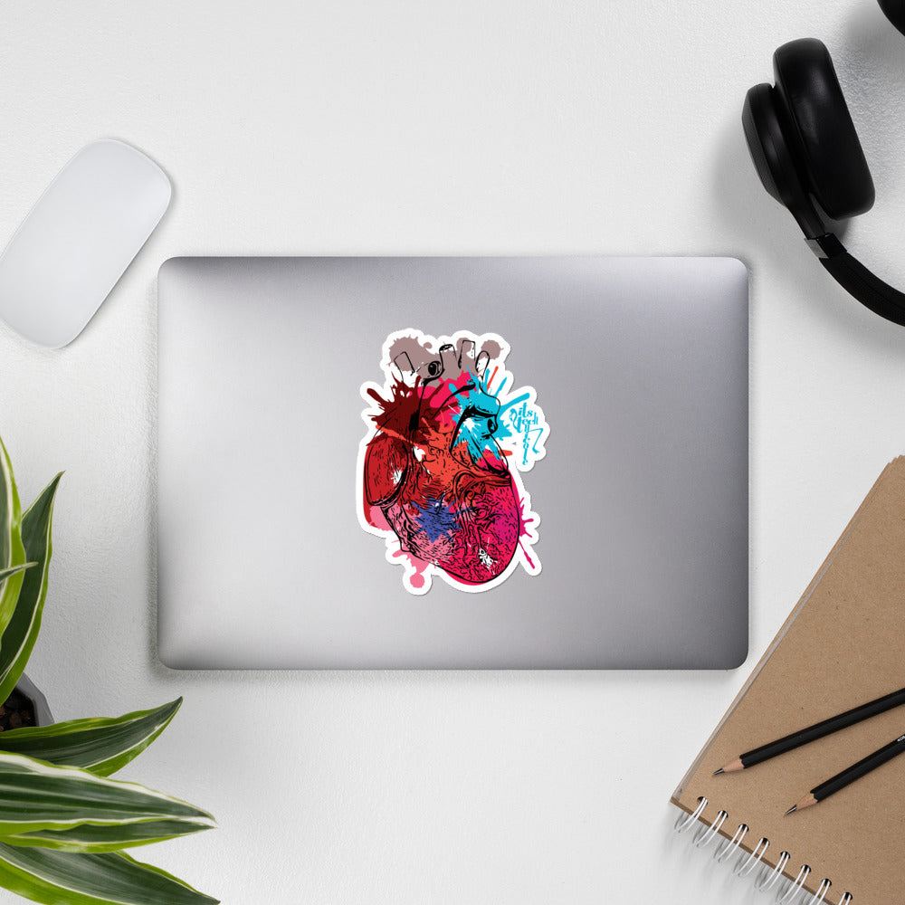 Itstechnicole Art Heart Bubble-free stickers