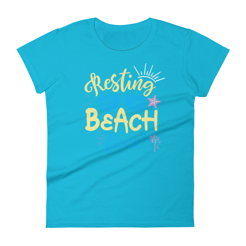 Resting Beach Face Women's short sleeve t-shirt