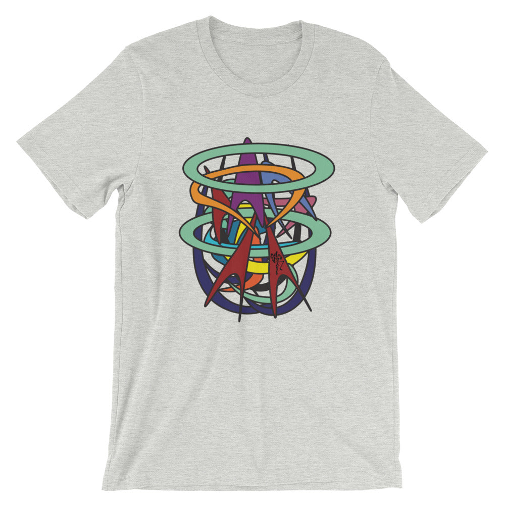 Abstract Short-Sleeve Graphic T-Shirt