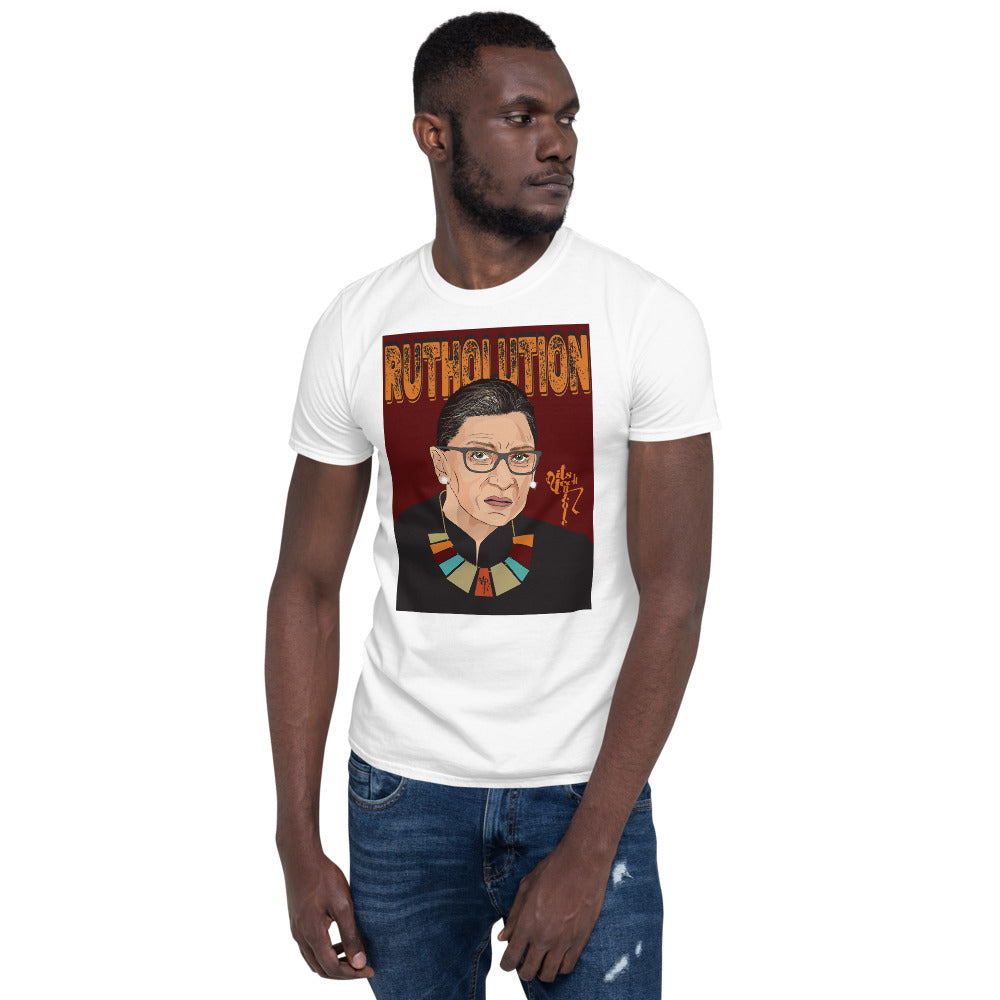 Ruth Bader Ginsburg Tribute Art Short-Sleeve Unisex T-Shirt