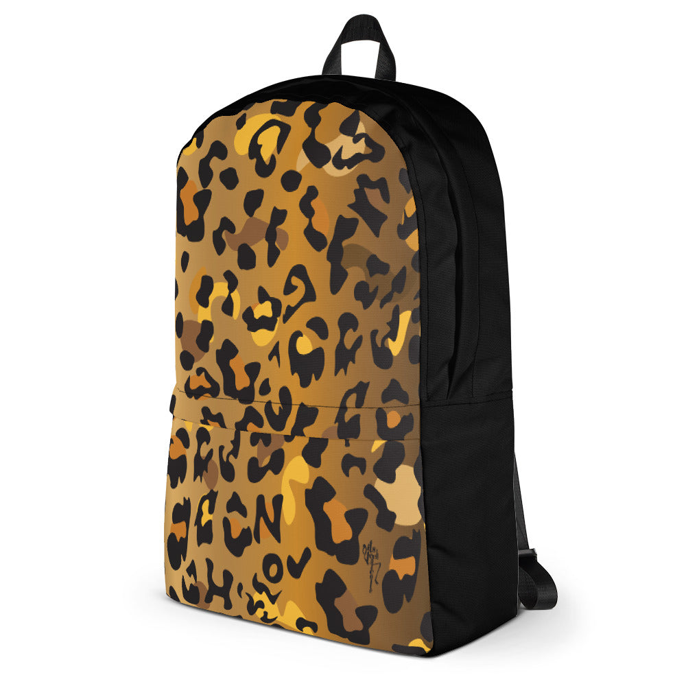 Leopard Print Backpack