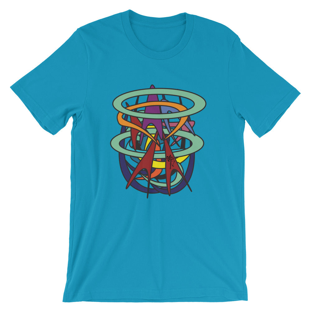 Abstract Short-Sleeve Graphic T-Shirt