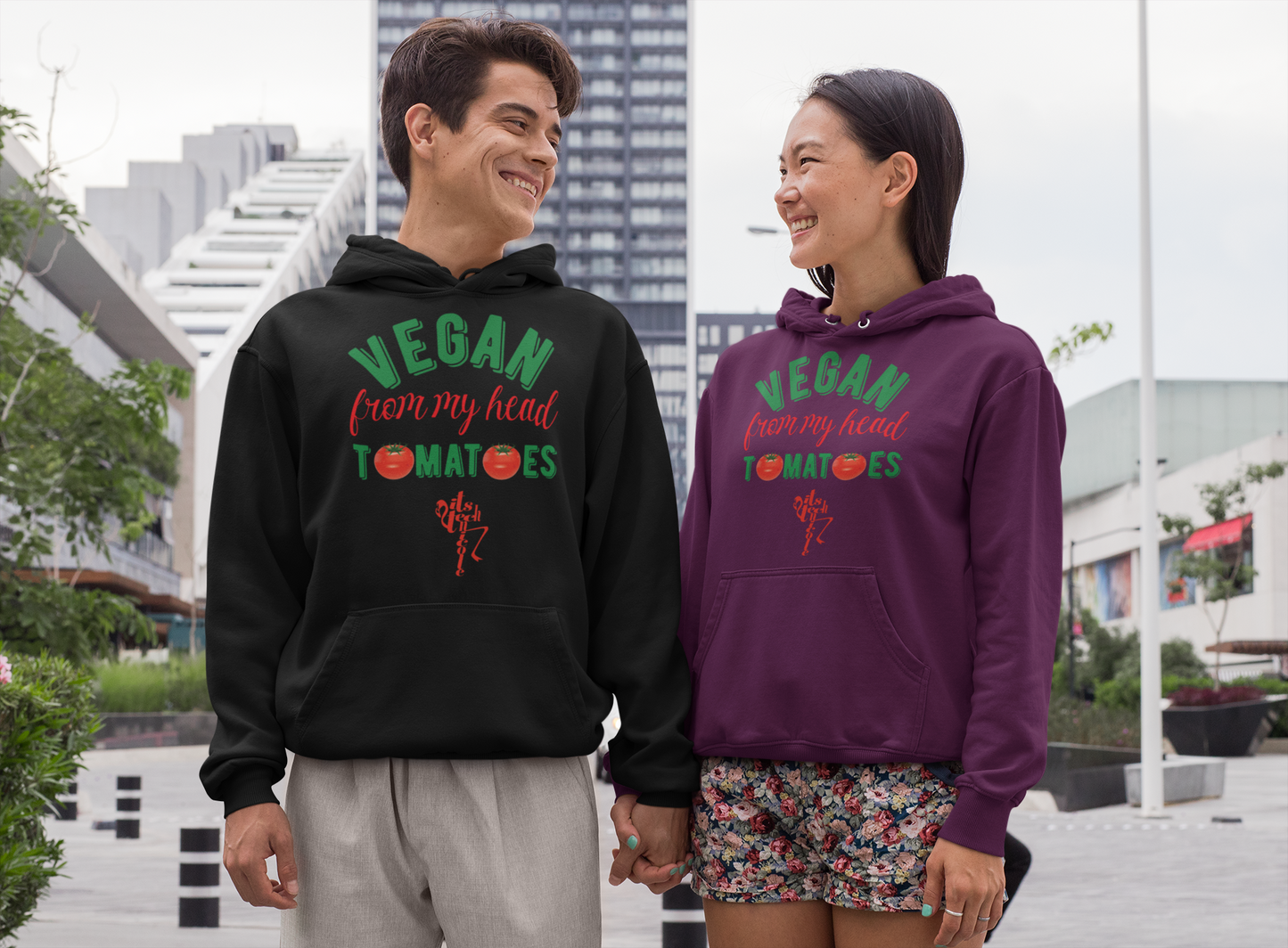 Vegan From My Head Tomatoes Unisex Hoodie