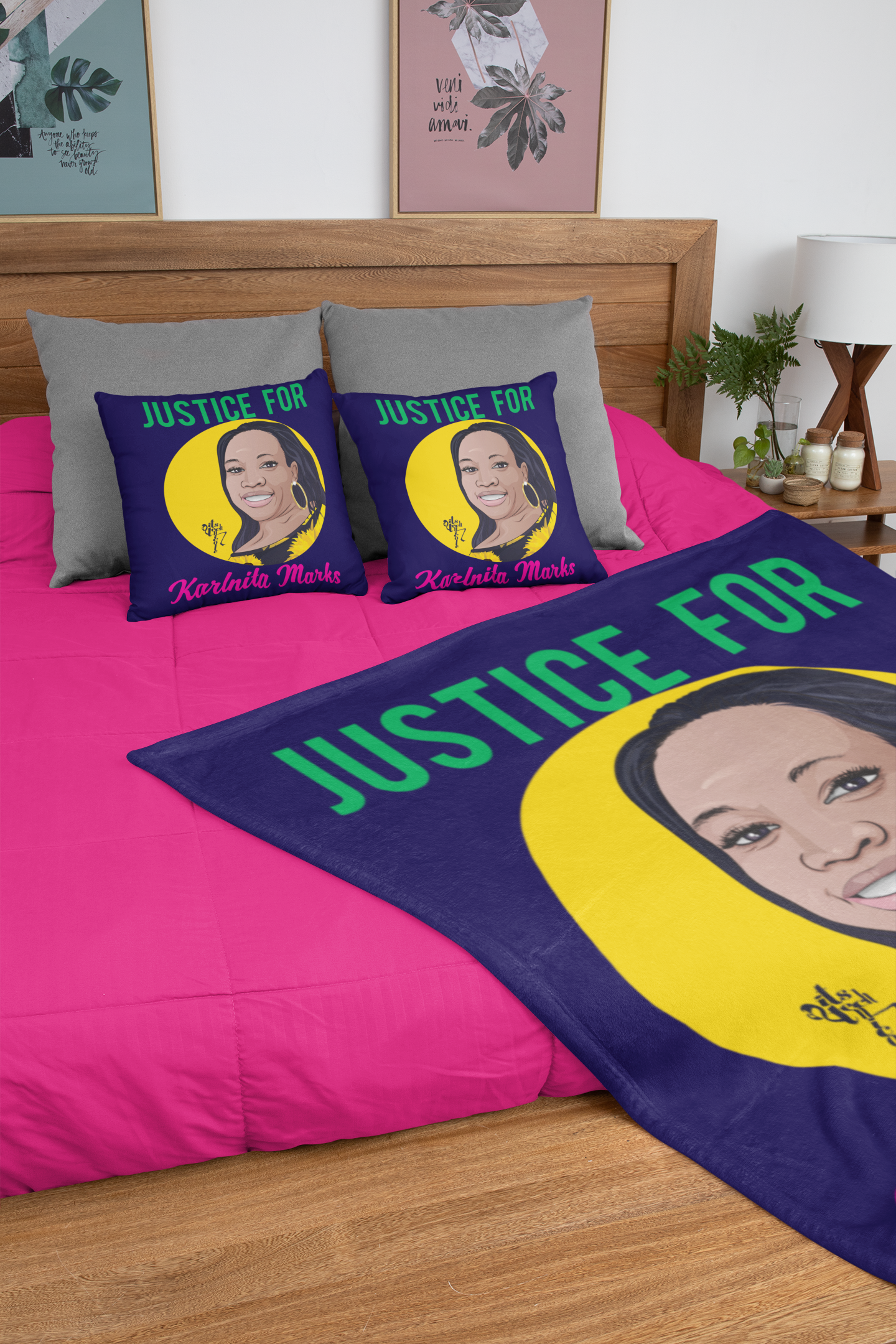 Justice for Karlnita Marks Throw Blanket