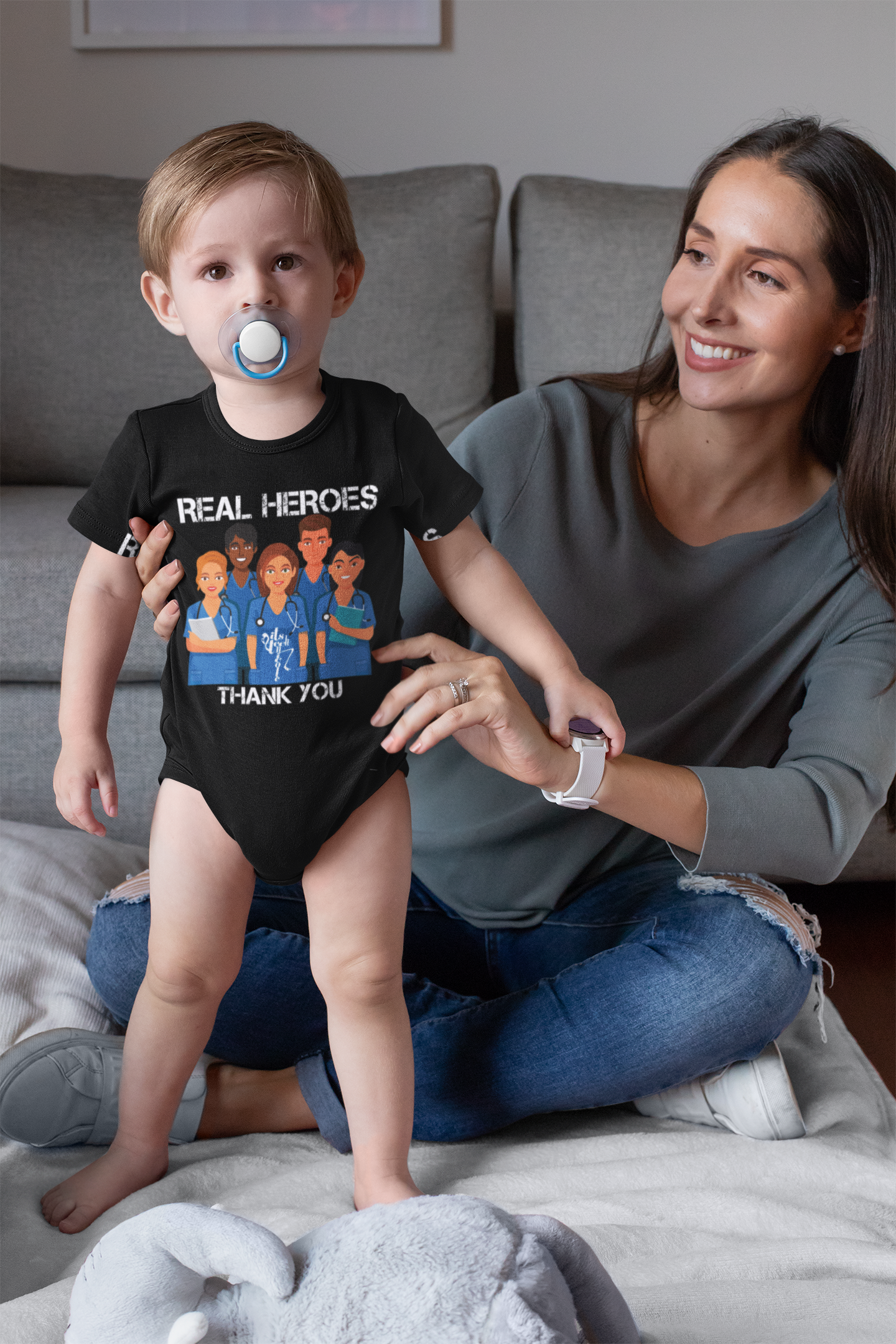 Real Heroes...Thank You Onesie