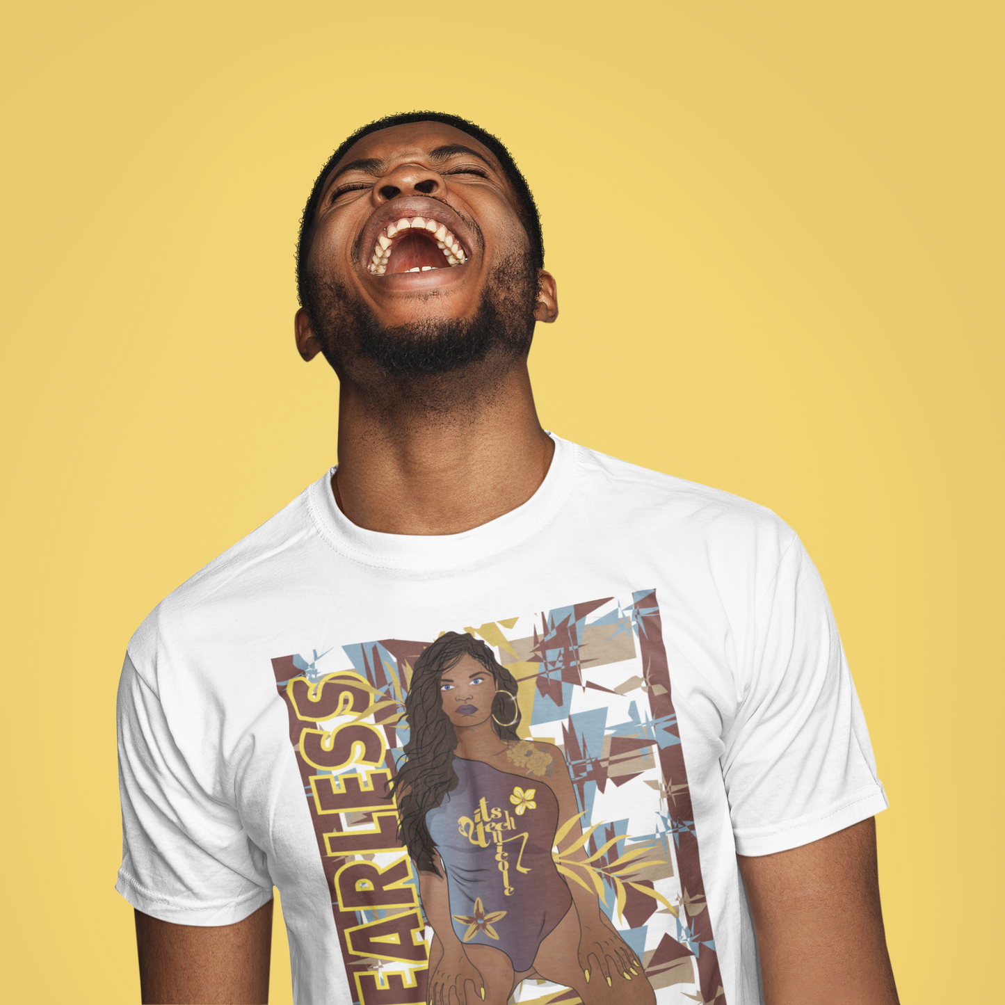 Art Inspired by Jordan 1 Mid SE Fearless Maison Chateau Rouge, Series 2 Short-Sleeve Unisex T-Shirt