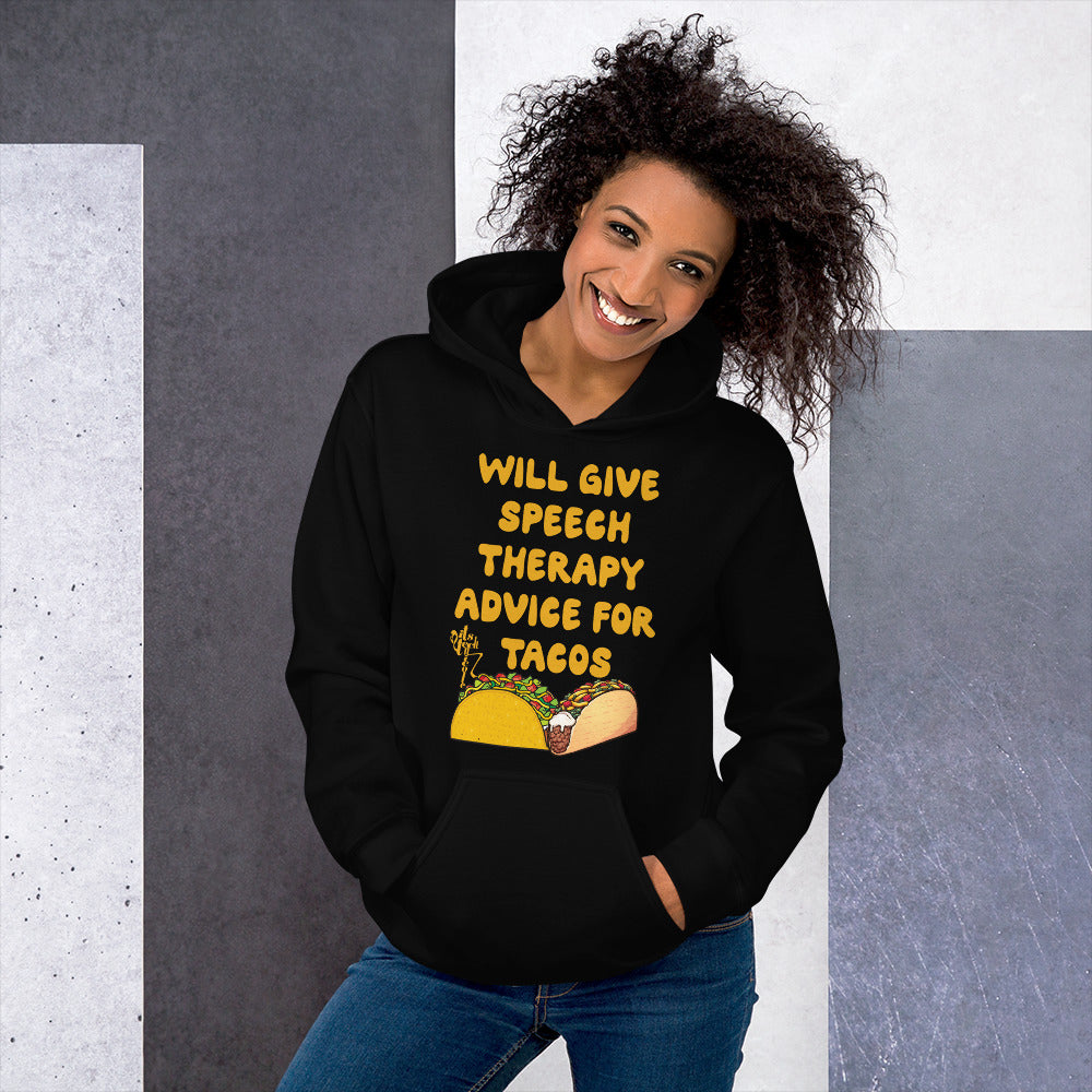 Speech Therapy for Tacos Unisex Hoodie