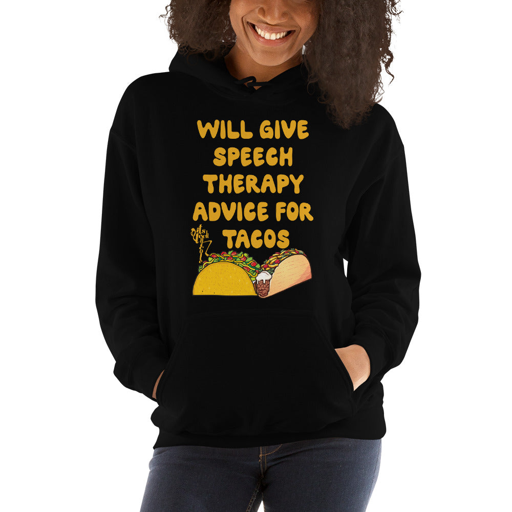 Speech Therapy for Tacos Unisex Hoodie
