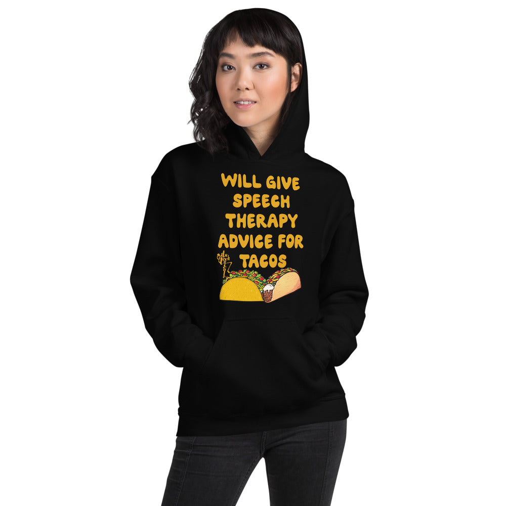 Speech Therapy for Tacos Unisex Hoodie