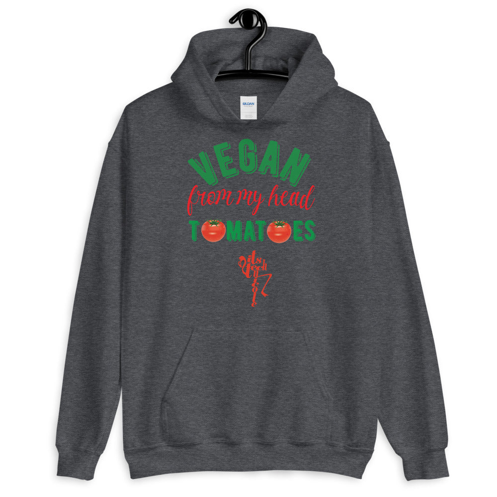 Vegan From My Head Tomatoes Unisex Hoodie