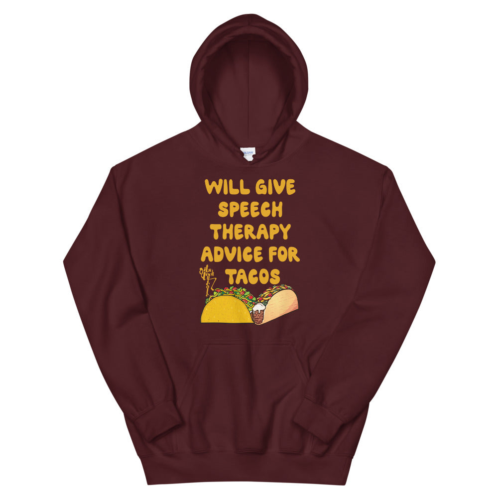 Speech Therapy for Tacos Unisex Hoodie