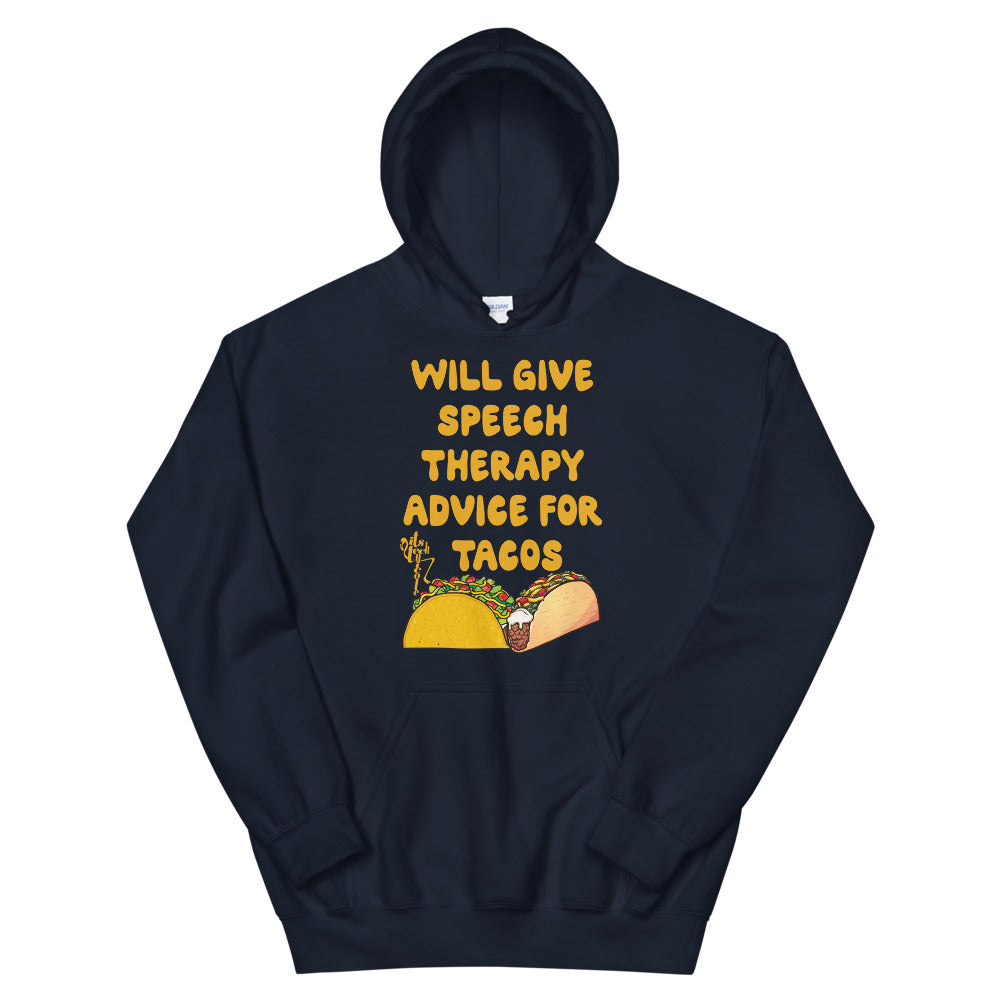 Speech Therapy for Tacos Unisex Hoodie