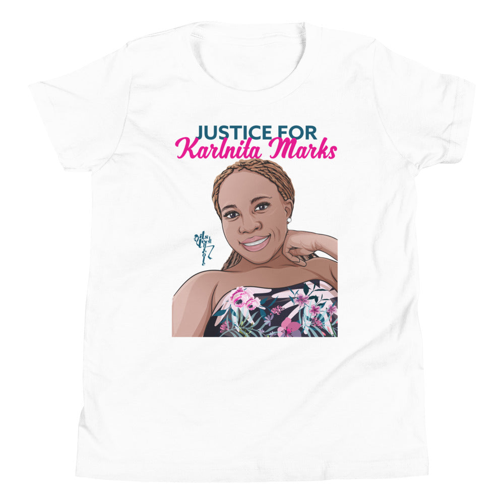 Justice for Karlnita Marks Series 2 Youth Short Sleeve T-Shirt