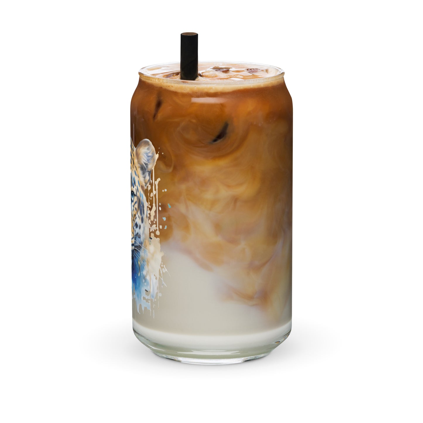 Jaguar Splash Art 1 Can-shaped glass