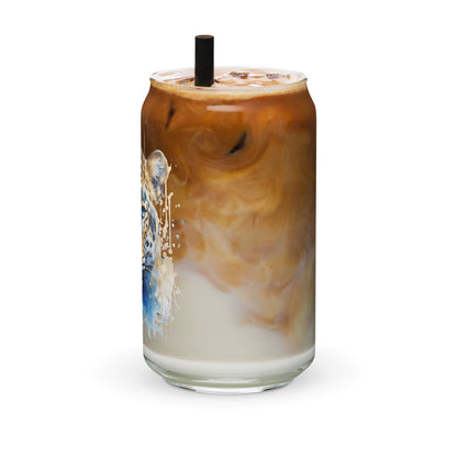 Jaguar Splash Art 1 Can-shaped glass