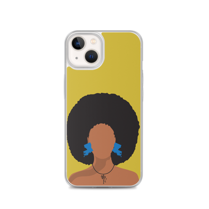 Melanin Poppin' with Louisiana Earrings iPhone Case