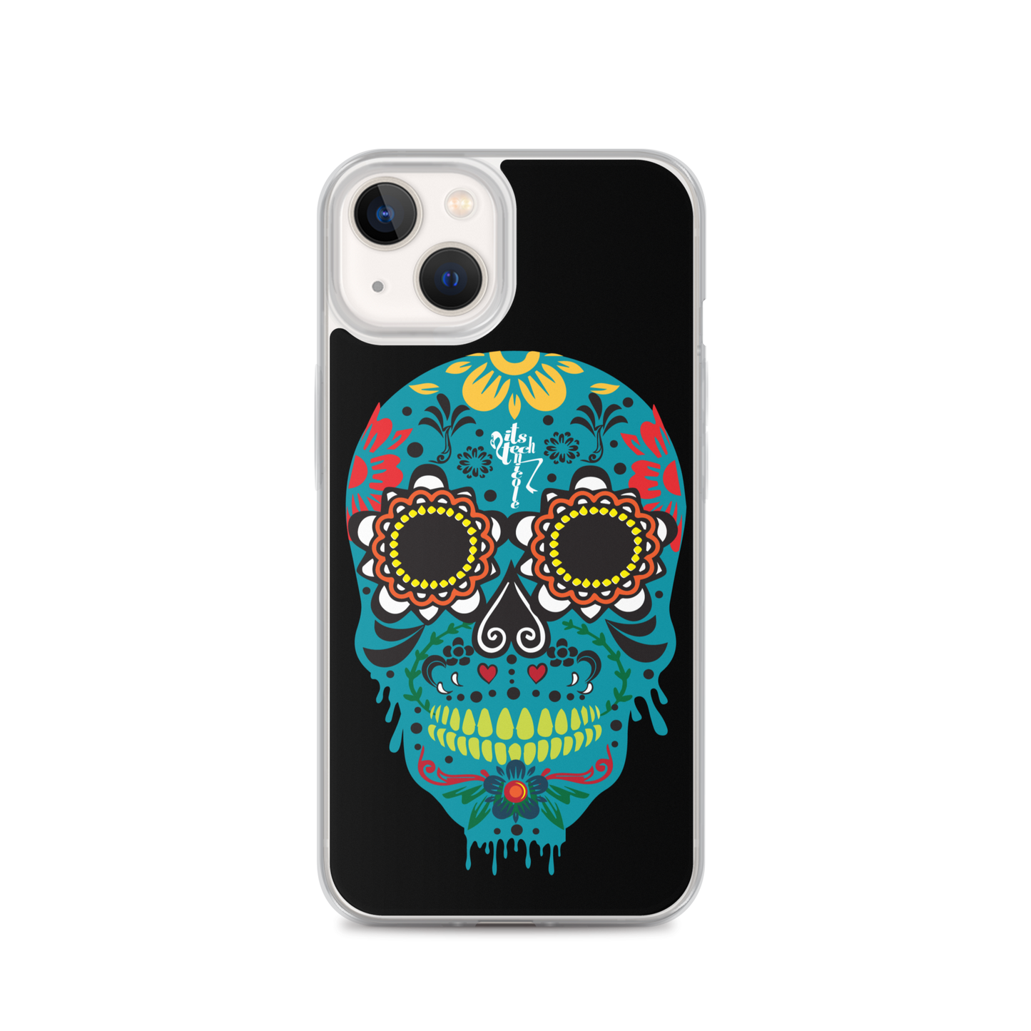 Dia de los Muertos Azul iPhone Case