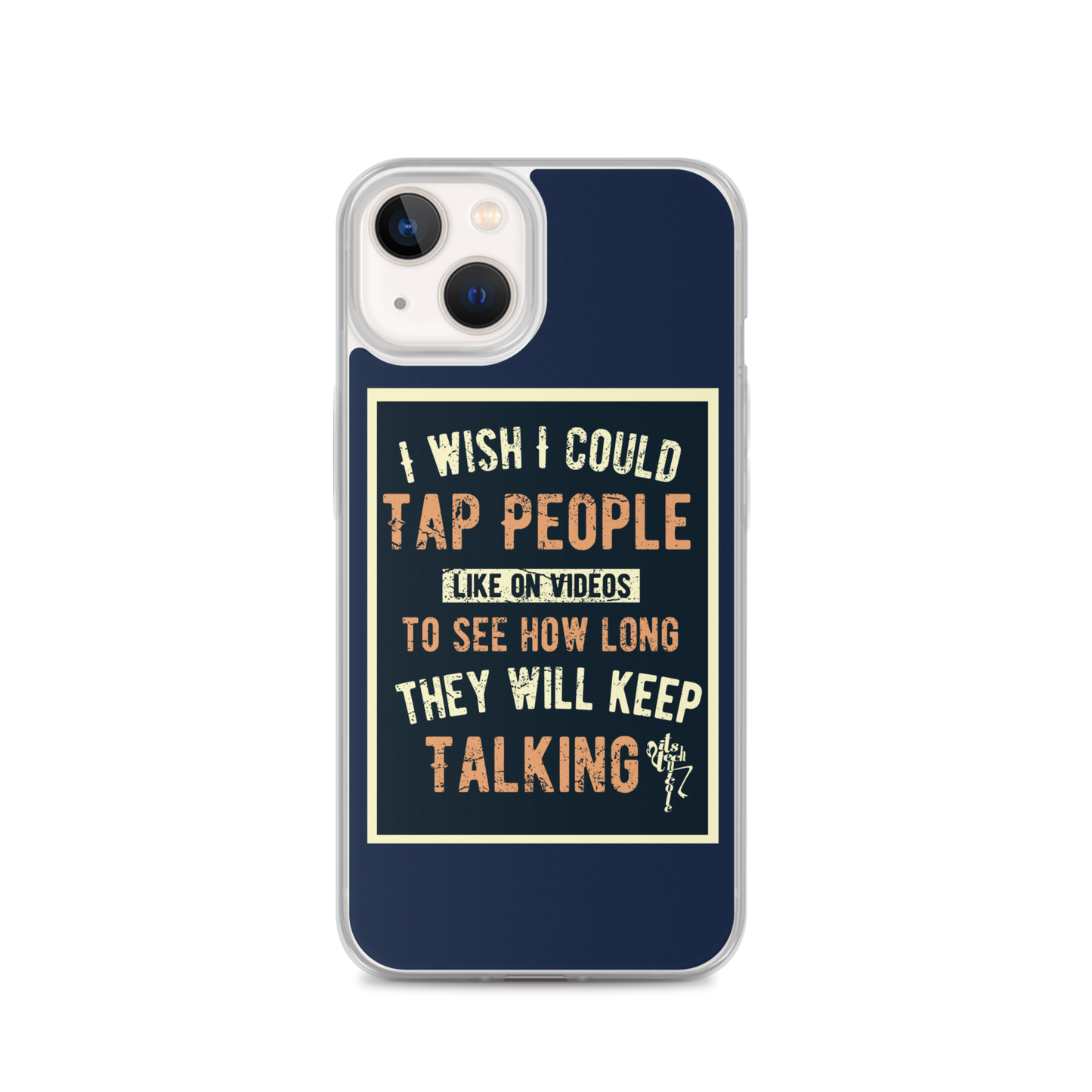 Stop Talking! iPhone Case