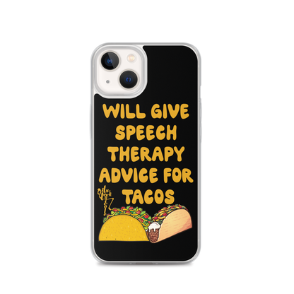 Speech Therapy for Tacos iPhone Case
