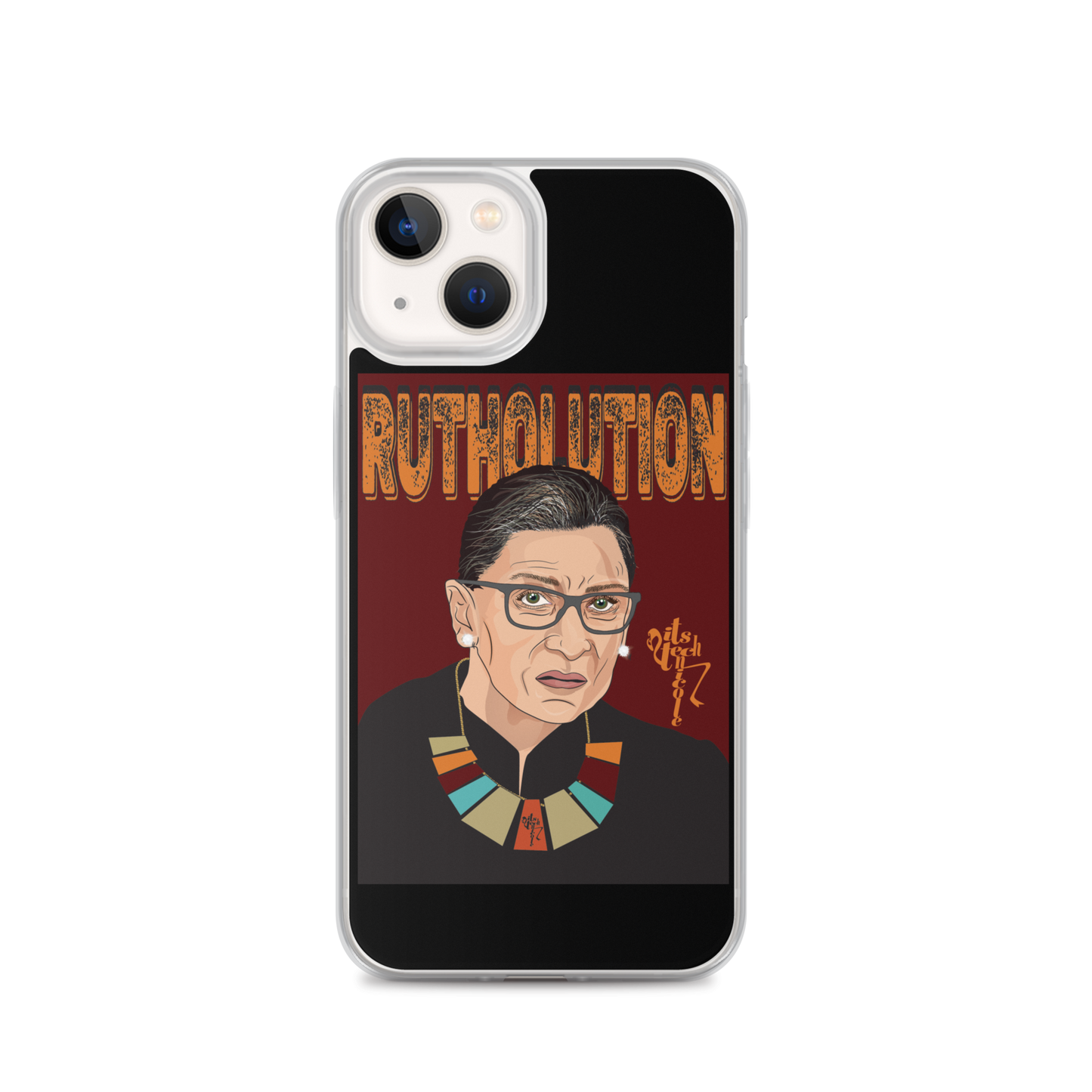 Ruth Bader Ginsburg Tribute Art iPhone Case