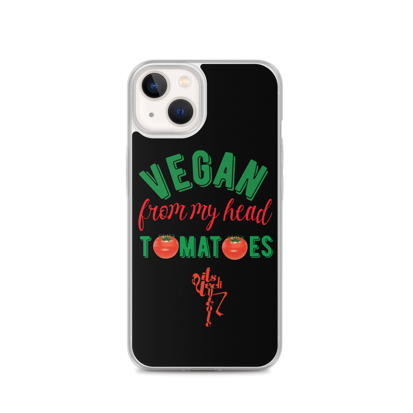 Vegan From My Head Tomatoes iPhone Case