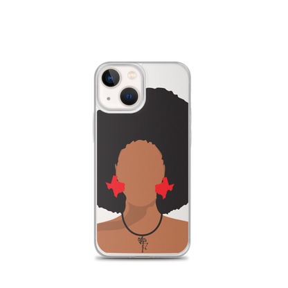 Melanin Poppin' with Texas Earrings iPhone Case