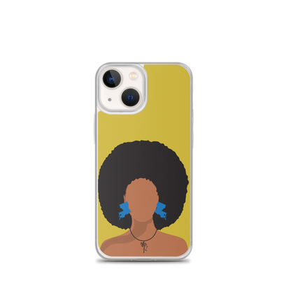 Melanin Poppin' with Louisiana Earrings iPhone Case