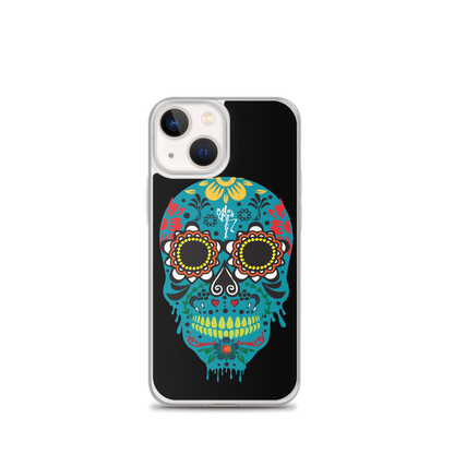 Dia de los Muertos Azul iPhone Case