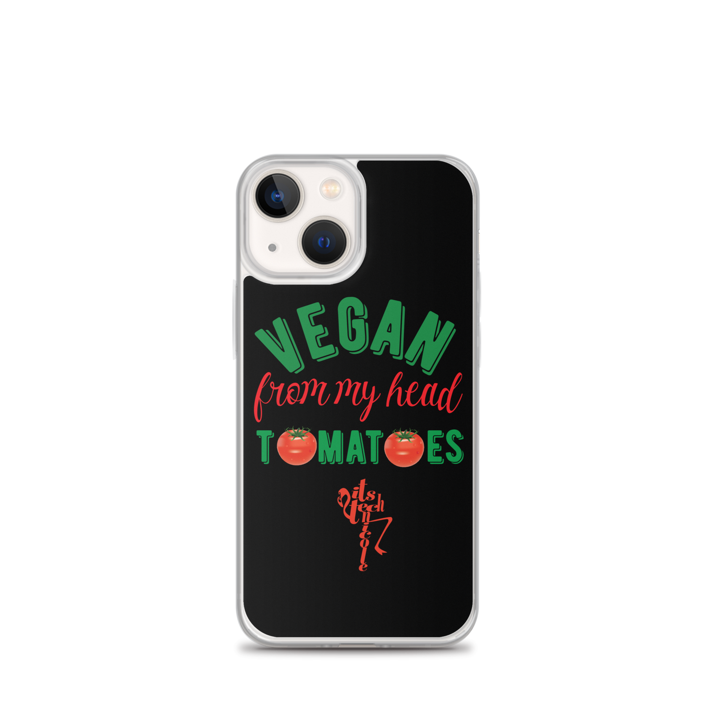 Vegan From My Head Tomatoes iPhone Case