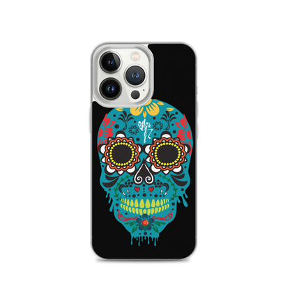 Dia de los Muertos Azul iPhone Case