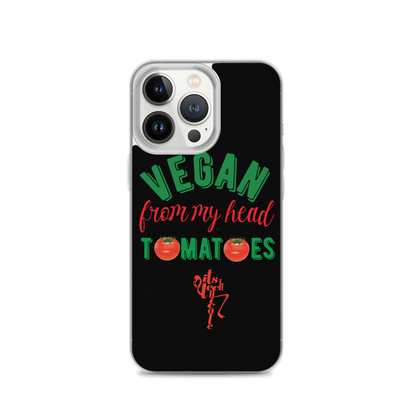 Vegan From My Head Tomatoes iPhone Case