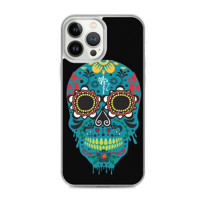 Dia de los Muertos Azul iPhone Case