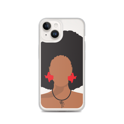 Melanin Poppin' with Texas Earrings iPhone Case